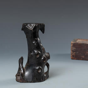 清早期 紫檀树形花插