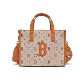 【品牌授权】扫码验证 韩国MLB 带防伪码 复古钻石老花通勤小包-藏青色 棕色 黑色 3AORS013N 女新款老花满印休闲时尚运动背包