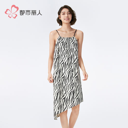 都市丽人好睡好眠女士棉质吊带裙薄40支TC拉架无袖类LHH6C2 商品图1