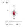GAONAS 培育红宝石【矿工的眼泪】花朵设计臻奢贵气红色耳环11270ER 商品缩略图4