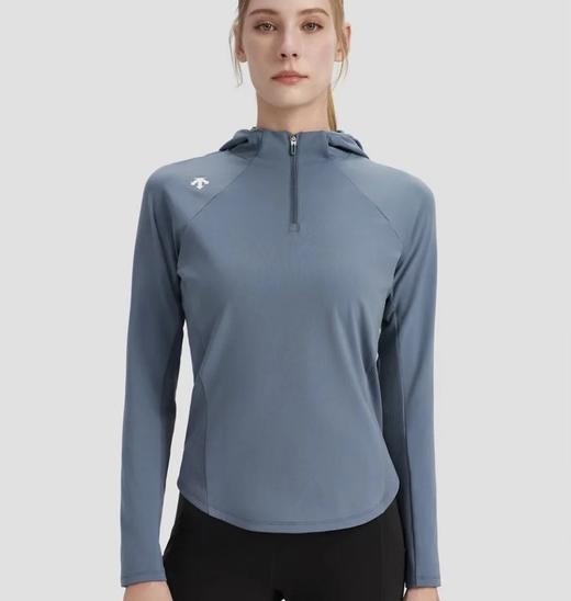 重磅渠道  迪连帽长袖  纯元ds女士连帽版拉链针织外套   四面弹力训练外套 商品图0