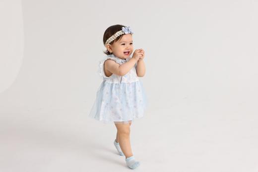 丽婴房-童衣类（春）I5连身装浅蓝（国风系列） 商品图2