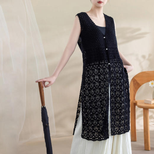 苏苏姐家香雪兰长马甲手工DIY钩针蕾丝线毛线团自制材料包 商品图3