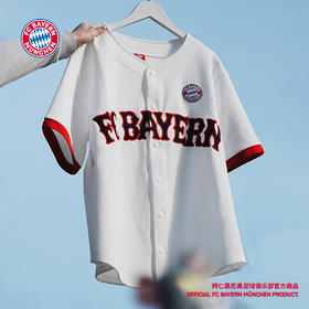 【官方正版】拜仁慕尼黑足球俱乐部丨春夏复古宽松男字母短袖开衫外套