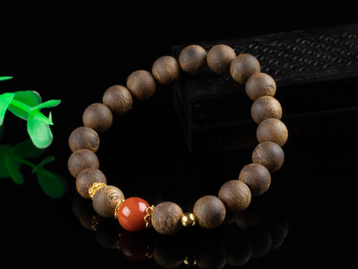 XY0117沉香南红925银手串 商品图2