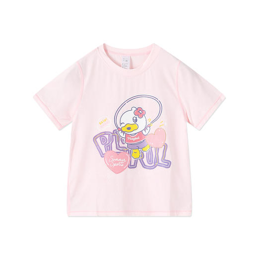 bduck小黄鸭童装夏季女童短袖T恤防晒上衣儿童半袖中小童夏装110-160 FF2601955 商品图3