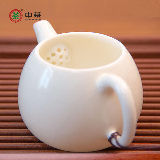 中茶汝窑苹果壶（象牙白） 商品图1