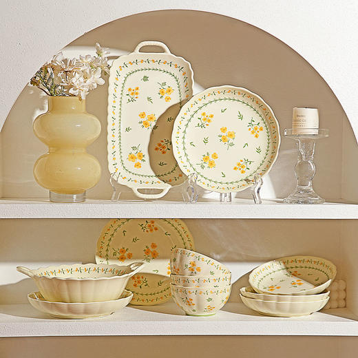 摩登主妇釉下彩碗碟餐具陶瓷盘子菜盘家用米饭碗具特别好看的饭碗 商品图4