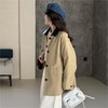 【撞色领风衣9218 】撞色复古高级新款 莱赛尔风衣外套 日常穿搭 百搭款 商品缩略图1