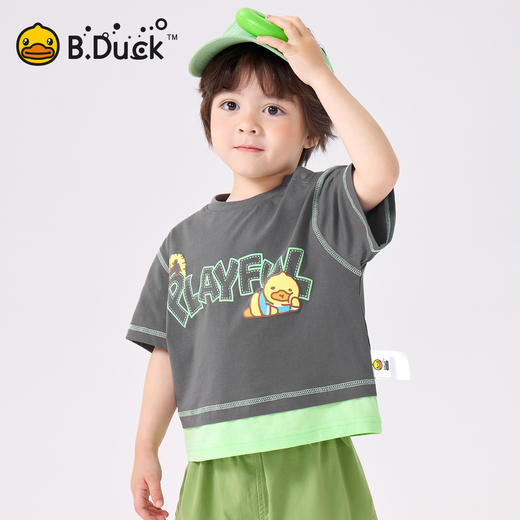 bduck小黄鸭童装夏季男童短T恤90-130 BF2601039 商品图1
