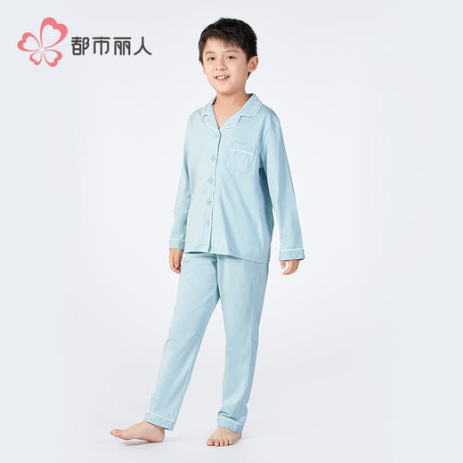 都市丽人童装正价棉质长袖套装薄单面无尘棉超值精选长袖类JHH9A1 商品图4