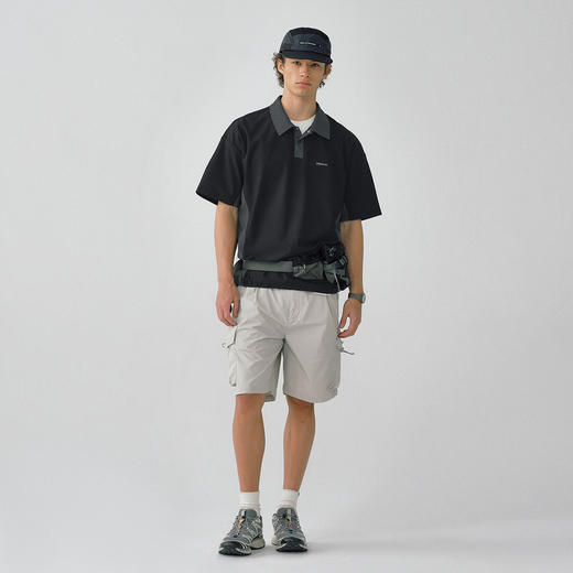 714street四面弹拼接凉感POLO衫男夏季户外轻薄速干衣防晒短袖T恤 商品图3