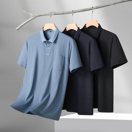 【棉质】【DK】大依优型大码短袖POLO衫加肥加大半袖体恤夏季款肥佬宽松商务休闲百搭上衣男士胖子 商品图0