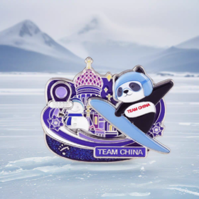 荣耀冰城-单板滑雪/短道速滑徽章