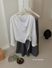 【GZ】无忧购韩系荡领不规则系带白衬衣＋气质高腰显瘦A字百褶裙裤套装8925-5（截单后7天发货) 商品缩略图9