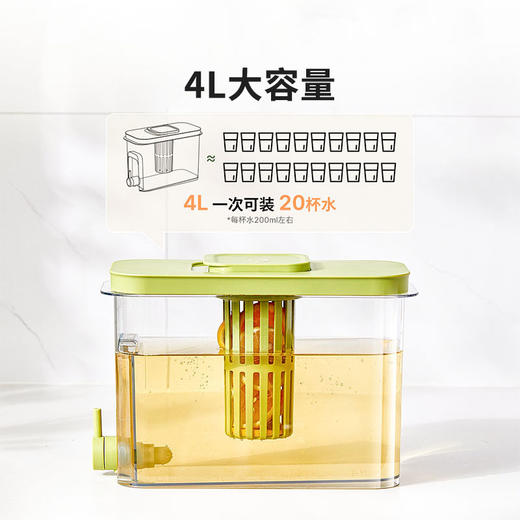 摩登主妇冰箱冷水壶家用储水壶冷泡壶饮料桶水果茶桶大容量凉水壶 商品图1