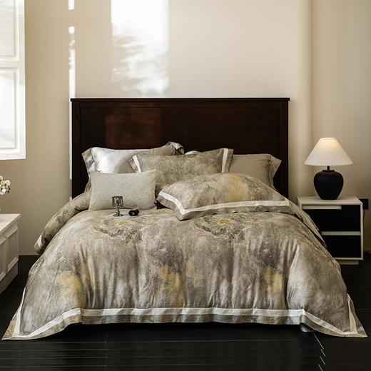 【多样屋专柜】天丝棉床盖三件套60支床单被套轻奢床上用品-清煦/粉 商品图2