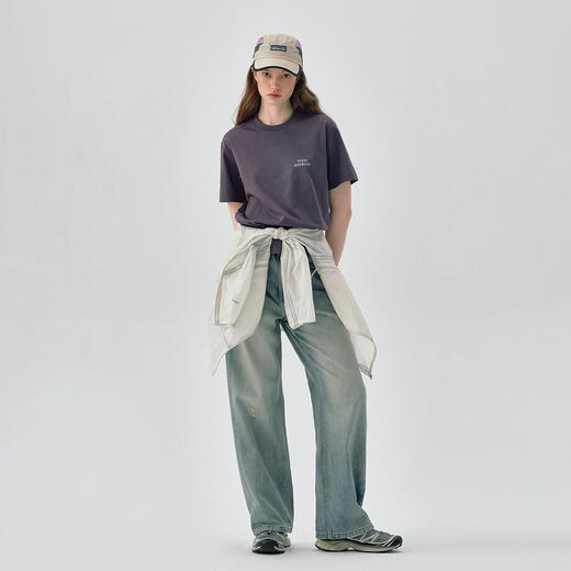 714street凉感抗皱户外装备印花短袖T恤男女夏季速干防晒衣情侣装 商品图3