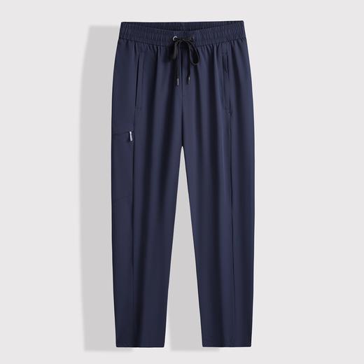 【DSF】大依优型大码冰丝裤直筒休闲运动夏季长裤弹力大号裤子加肥加大松紧腰宽松 商品图7