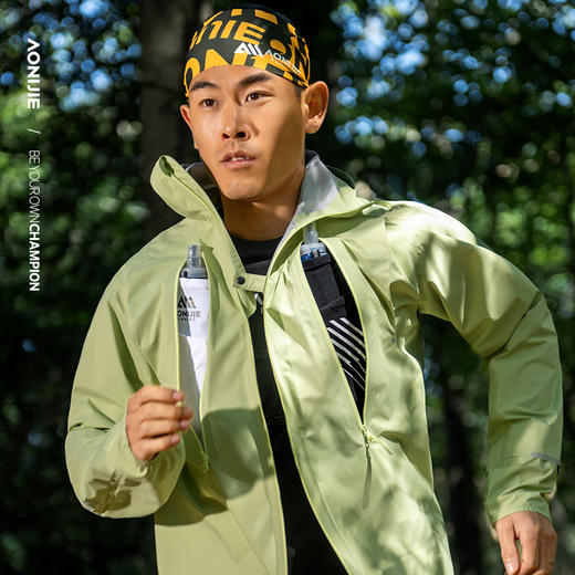 奥尼捷轻便越野跑冲锋衣跑步运动男女防风防水户外专业压胶风衣/FM5216 商品图4