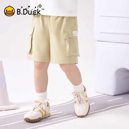 bduck小黄鸭童装夏季男童短裤儿童夏季薄款裤子工装裤五分裤105-150 BF2652011 商品图0