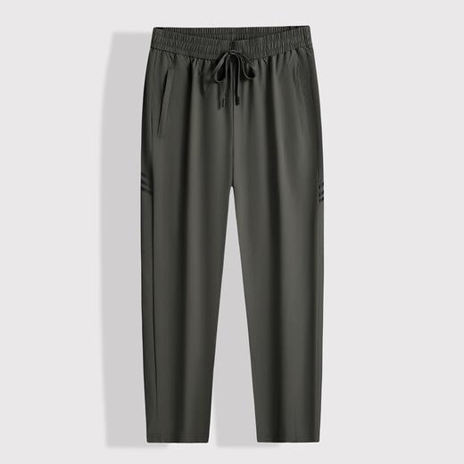 【DSF】大依优型大码冰丝裤直筒休闲运动夏季长裤弹力大号裤子加肥加大松紧腰宽松 商品图5