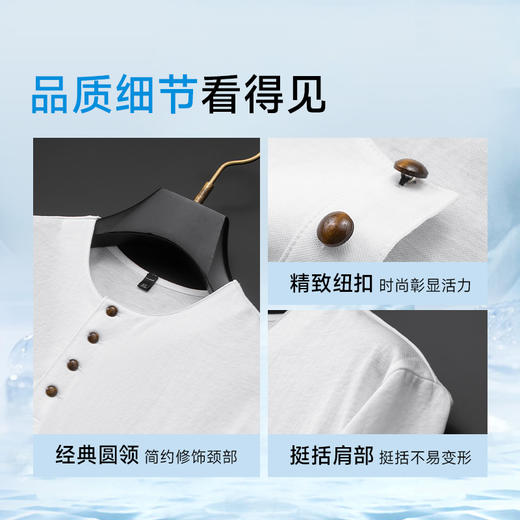 【棉质】【DDA】大依优型大码圆领T恤短袖休闲透气半袖夏季上衣男士胖子加肥加大 商品图3