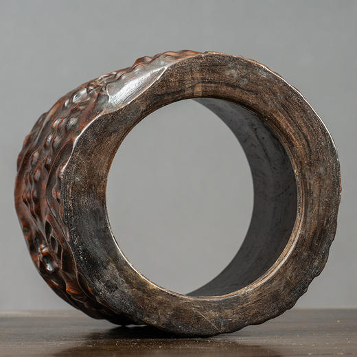 清早期 黄花梨树瘤笔筒 商品图2