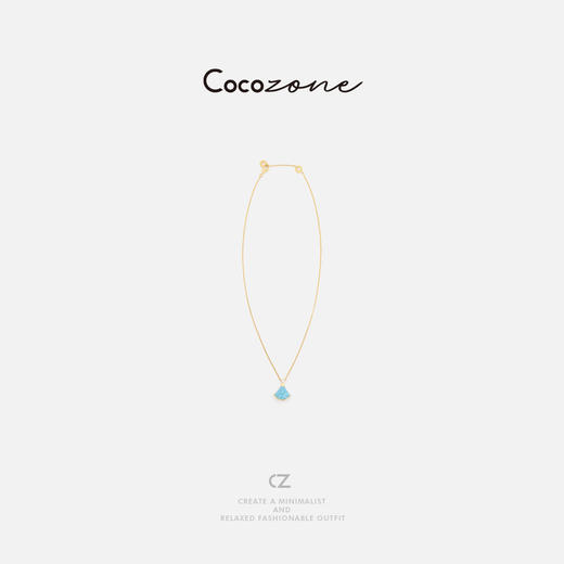 COCO ZONE 时尚轻奢扇形百搭气质项链CD2A0406 商品图0