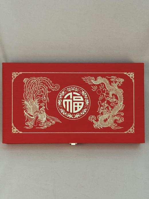 【现货】足金999龙凤双喜百福礼盒婚庆陪嫁嫁妆订婚百年好合摆件礼盒【金重约3g】【一物一证书】 商品图7
