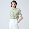 EITIE爱特爱夏季新款洋气职业干练显瘦印花衬衫上衣7809503 商品缩略图2