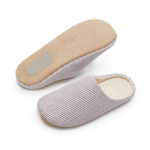 【10-30℃四季款】静音拖鞋室内日式软底棉麻透气包头秋冬季居家地板拖无声无痕 商品图8