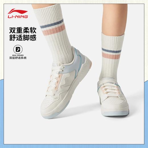 李宁COMMOM 80s女子舒适软弹经典休闲鞋AGCV052 商品图0