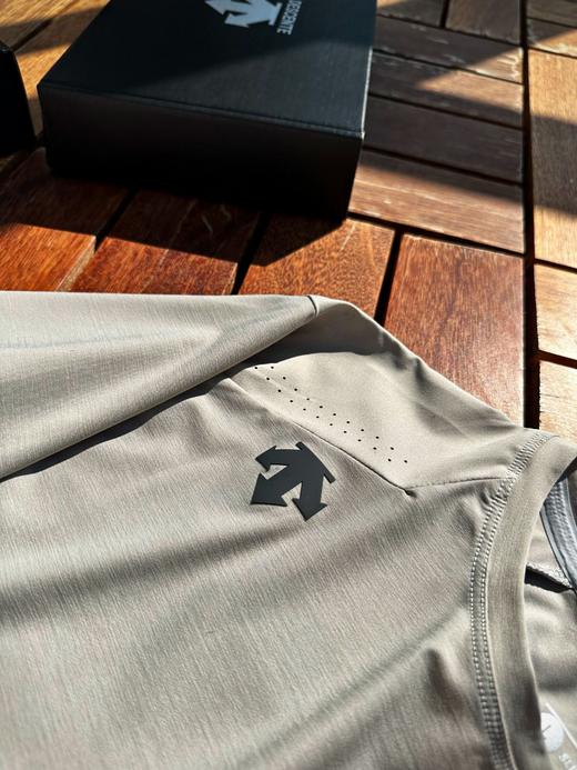 点此购买 迪桑特男士夏季运动健身速干冰丝透气孔短袖T恤 jj 312606 商品图12