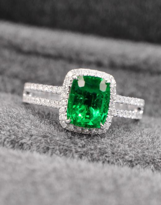 1.25ct刻面祖母绿戒指 商品图1