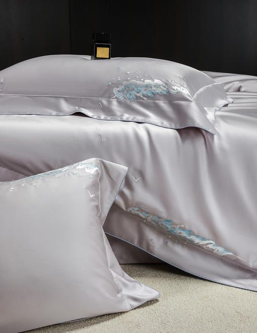 如意缎四件套-悠然海风  80S天丝棉×贡缎工艺 商品图3