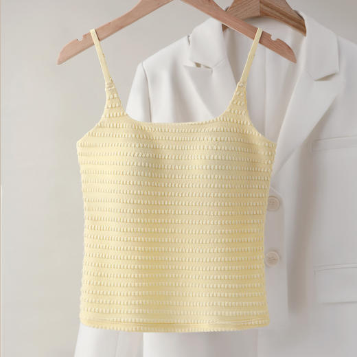 C2-【美背吊带一体背心】【带胸垫】免穿文胸可外穿修身显瘦内搭打底吊带背心女   忆梦艾思 商品图3