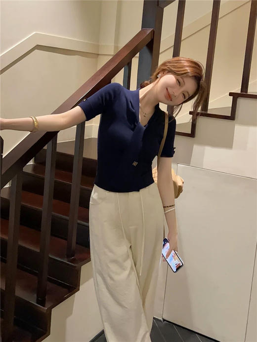 飘带冰丝短袖 商品图0