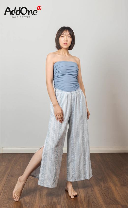 AddOneYoga·New+1瑜伽休闲时尚高腰侧开叉阔腿裤9分裤波西米亚风 商品图2