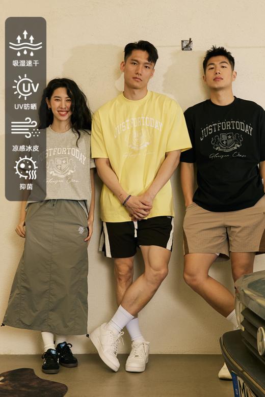 LUSHISI只为今天2.0主题速干吸湿训练篮球美式短袖复古潮情侣t恤 商品图5