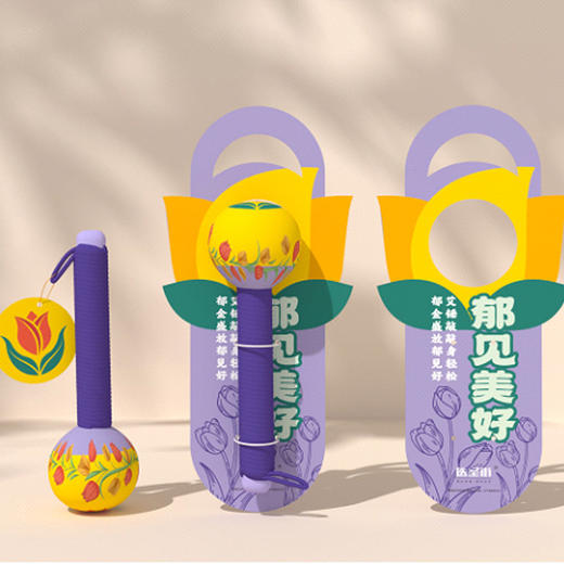 医圣街经络拍打按摩锤艾草锤养生锤 商品图2