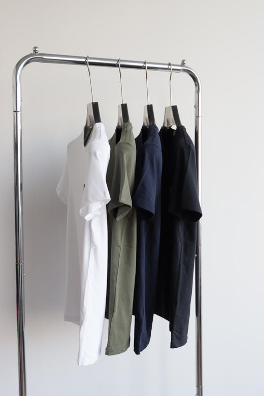 西K 元单 四色 弹力修身 圆领短袖T恤 TX410 商品图4