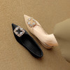 【预售5天】绝美法式小香风尖头水钻方扣平底单鞋DB&M6261 商品缩略图2