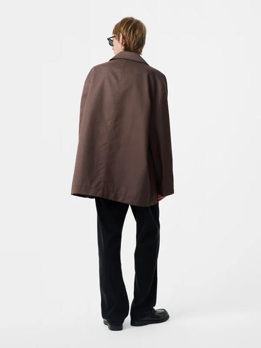 Studio Nicholson 茄棕色MEASURE双口袋廓形夹克 商品图5