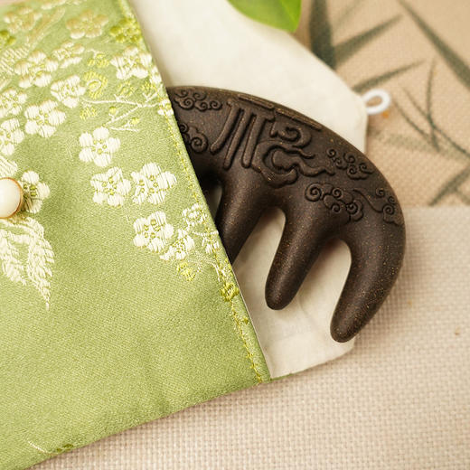 菜菜家何首乌合香梳|16味古法香养，非遗手艺人亲制，让头皮活起来|五齿头部经络梳 商品图5