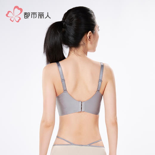 都市丽人聚拢升杯无磁内衣中厚蕾丝无钢圈常规文胸YBHAA3 商品图3