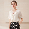 EITIE爱特爱温柔法式系带荷叶边短袖衫宽松显瘦2025夏季新款B2513602 商品缩略图1