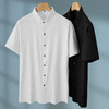 【冰丝】【DPF】大依优型大码短袖衬衫加肥加大男士冰丝凉感半袖衬衣夏季新款肥佬宽松免烫上衣 商品缩略图2