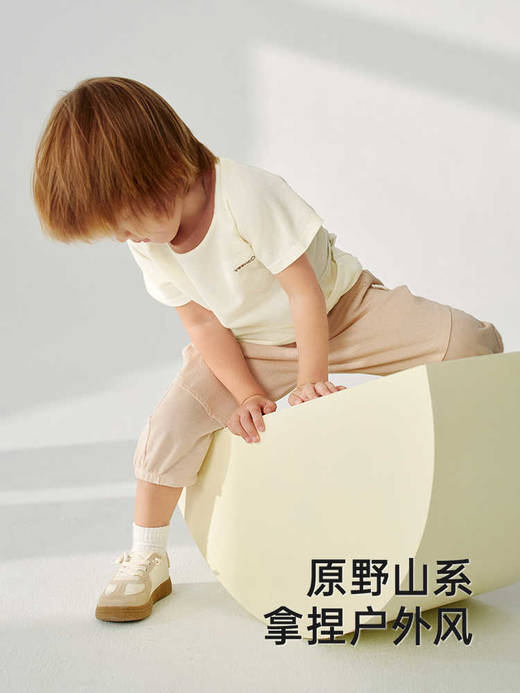 英氏儿童T恤夏季短袖透气男童防蚊T恤上衣2025新款YRTCJ2R017A 商品图2