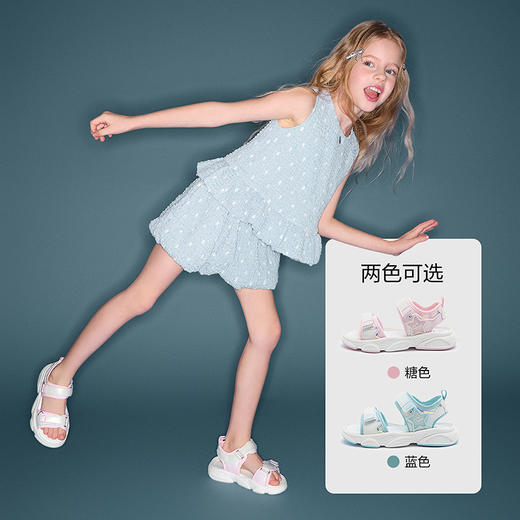 笛莎Deesha 女童童鞋2025夏新款凉鞋 商品图2